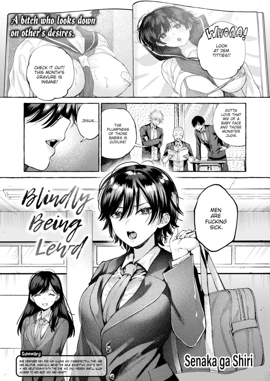 [Senaka ga Shiri] Blindly Being Lewd (Comic Kairakuten 2025-04)