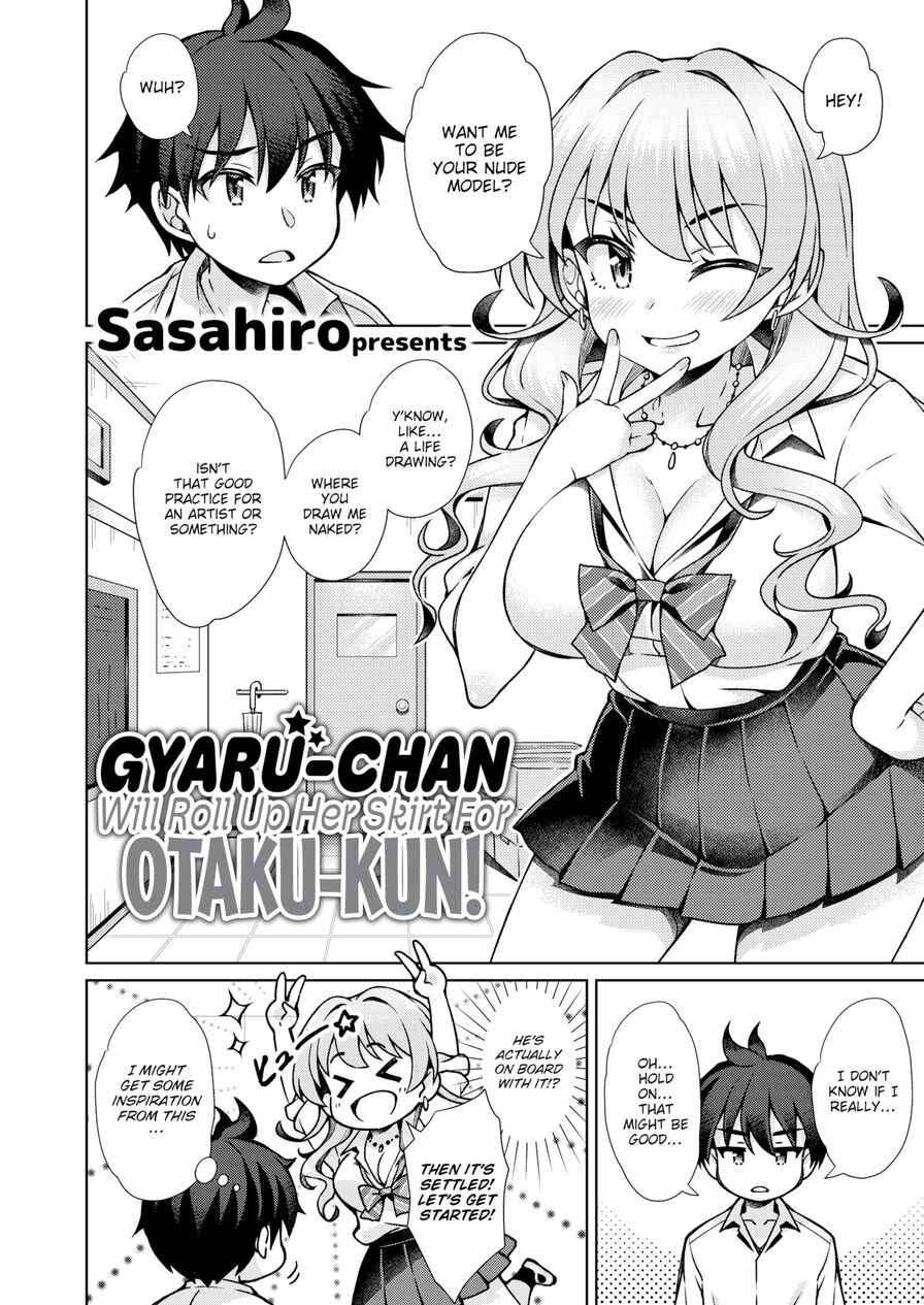 [Sasahiro] Gyaru-chan Will Roll Up Her Skirt For Otaku-kun! (Comic X-Eros #106)