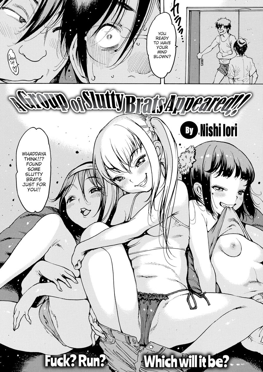 [Nishi Iori] A Group of Slutty Brats Appeared!! (Comic Shitsurakuten 2024-01)