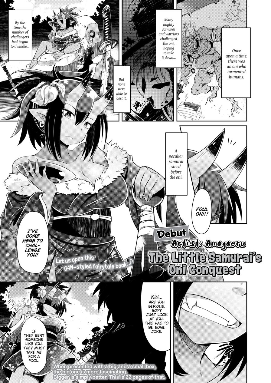 [Amagaeru] The Little Samurai's Oni Conquest (Girls forM Vol.14)