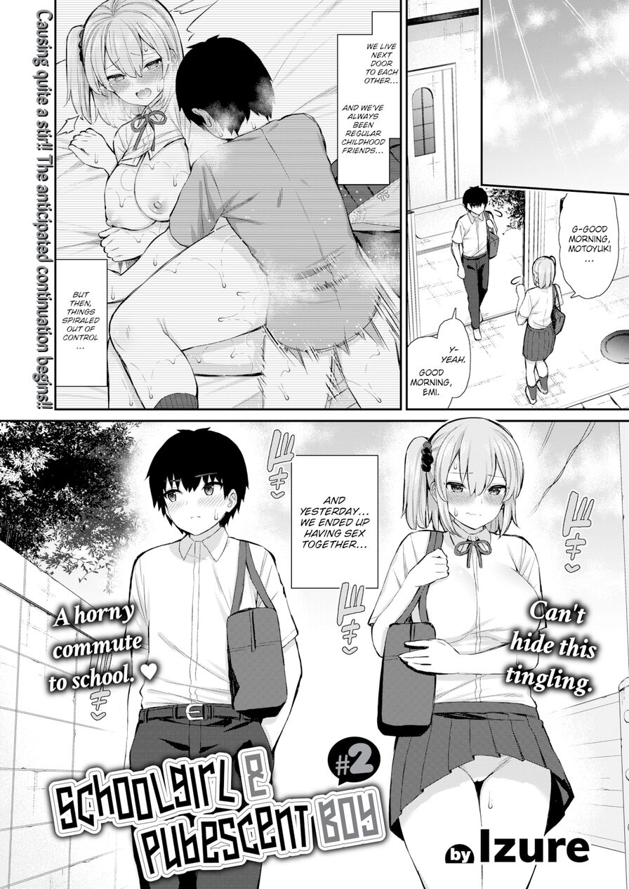 [Izure] Schoolgirl & Pubescent Boy #2 (Weekly Kairakuten 2020-10)