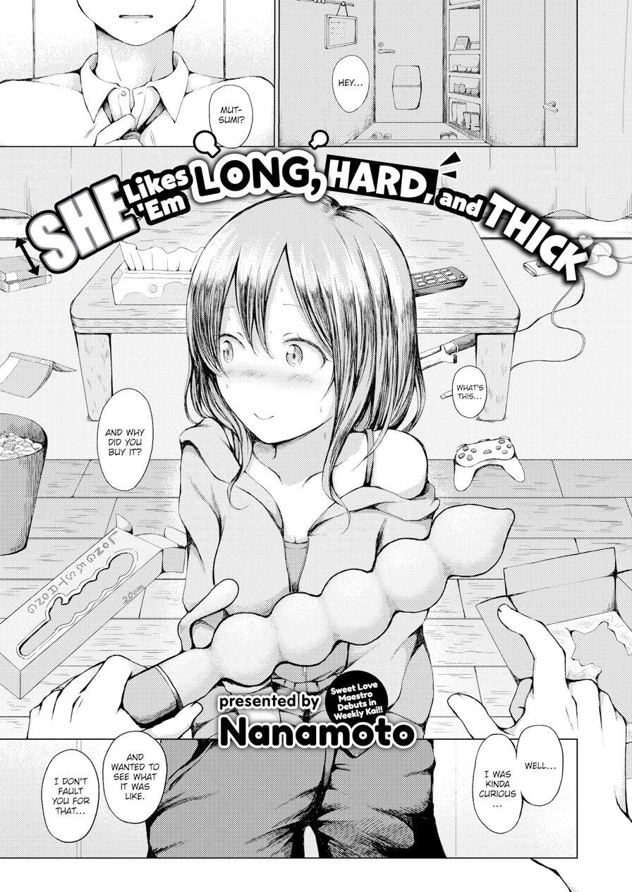 [Nanamoto] She Likes 'Em Long, Hard, and Thick (Weekly Kairakuten 2020-10)